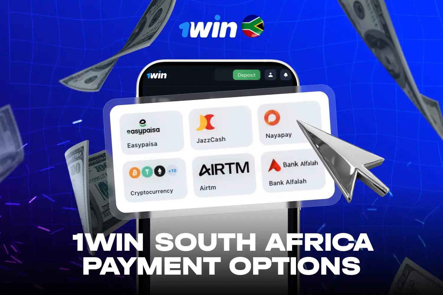 Secure payment methods supporting ZAR deposits and withdrawals