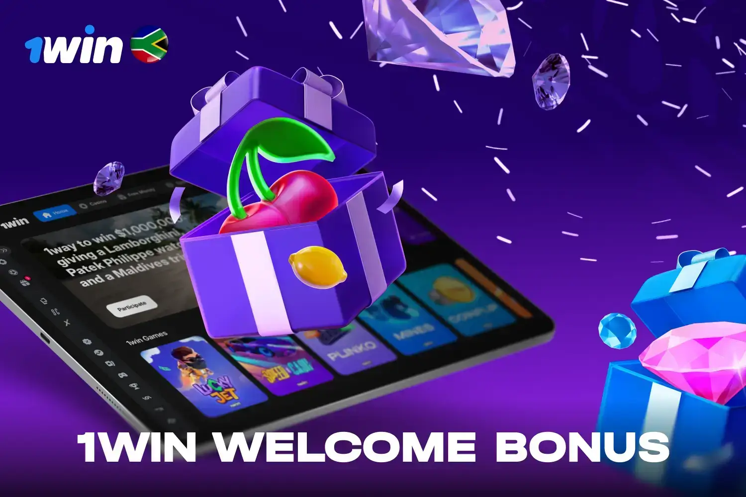 500% welcome bonus package for new South African players